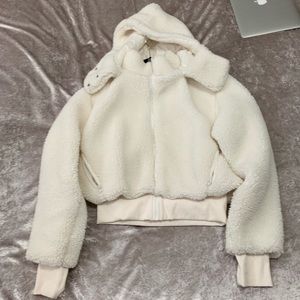 Alo Yoga Foxy Sherpa Jacket Pristine 
